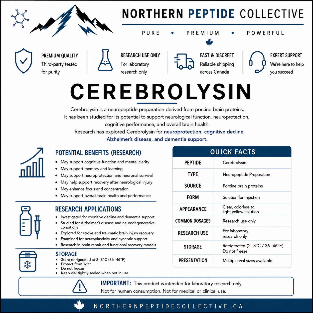 Cerebrolysin: Neuroprotection, Cognitive Support &amp; Brain-Recovery Research